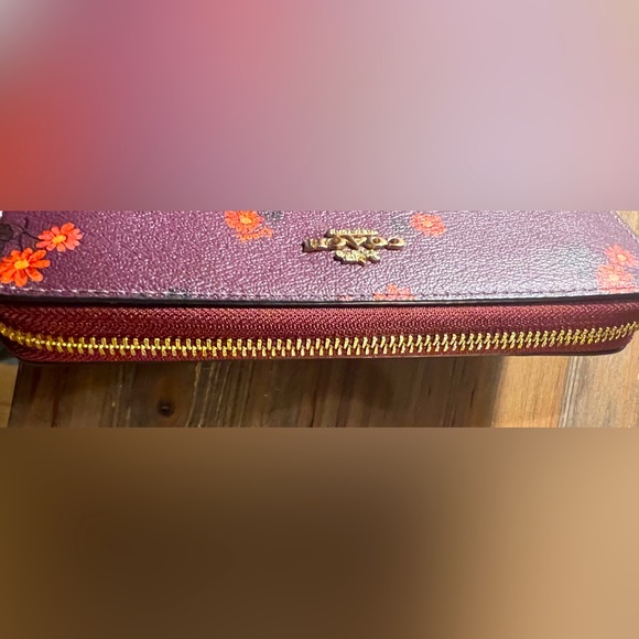 Coach Country Floral Phone Wallet w/ Wrist Strap - Picture 8 of 10